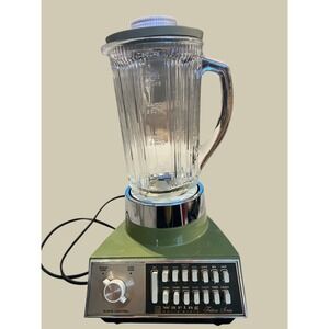 Vintage Waring Futura Series Blender Avocado Green 14 Speed Model 11-160 950W